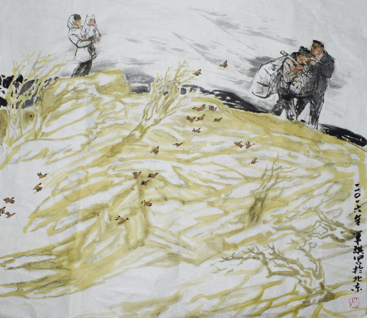春息（纸本设色，68X68cm，2016年陈军琪画）副本.jpg